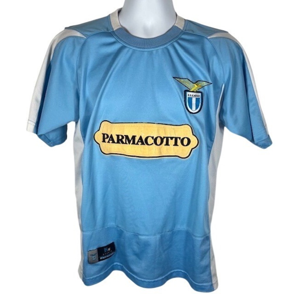 KW  S.S. Lazio VTG 03/04 SZ S Home Soccer Jersey Promoted by Parmacotto-1024
